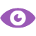 Purple Eye Icon
